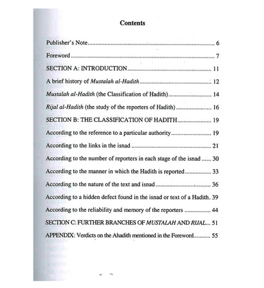 An Introduction to the Science of Hadith