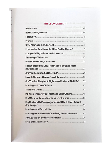 Towards A Successful Marriage (25182)