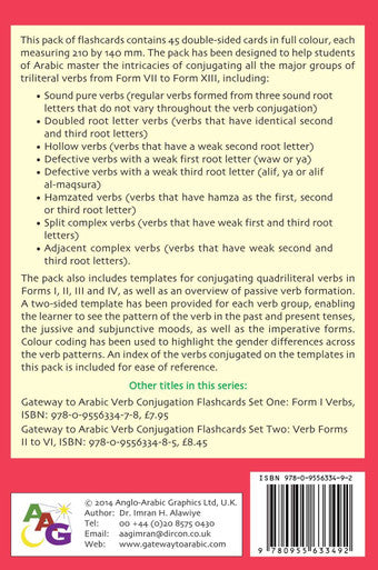 Gateway To Arabic Verb Conjugation Flashcards (Set Three)-5