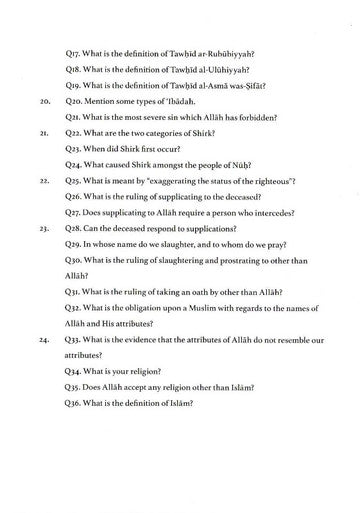 100 Questions & Answers Regarding Aqidah and Tawhid (28092)