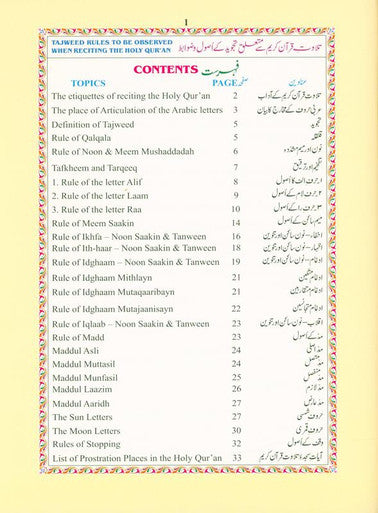 The Holy Quran Colour coded Tajweed Rules (10x14), 9789351690948