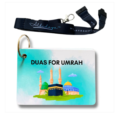 Umrah Dua Cards with spiral| Madina | Islamic Gift | Quran | Muslim | Dhikr | Umrah Cards | Dua Cards | Allah | Islam | Children | Arabic