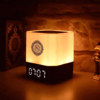Touch Lamp Azan Clock Quran Cube Speaker QB303-9