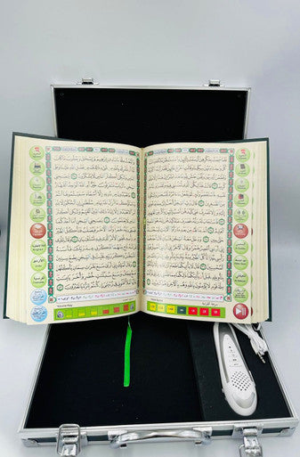 Deluxe Digital Pen Quran with Tajweed – Word-by-Word Recitation in Gift Box