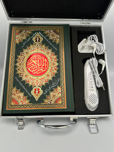Deluxe Digital Pen Quran with Tajweed – Word-by-Word Recitation in Gift Box