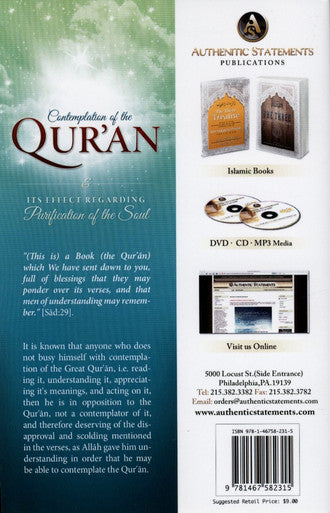 Contemplation of The Qur'an & Its Effect Regarding Purification Of The Soul-4