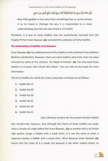 The  40 Hadith of Imam Nawawi, 9781916186224