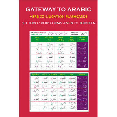 Gateway To Arabic Verb Conjugation Flashcards (Set Three)-1