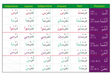 Gateway to Arabic Verb Conjugation Flashcards (Set Two)-4
