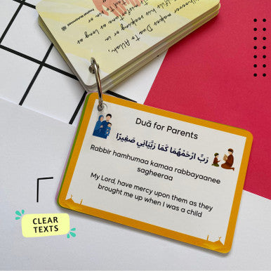 Daily Dua Cards, Islamic Flash Cards, Muslim Children Gift, Dua Cards, Quran, Dua Book, Arabic Dua Cards with Transliteration, Ramadan Gift-4