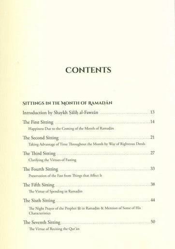 Sittings In The Month Of Ramadan & A Gift To The People Of Iman-3