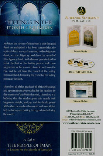 Sittings In The Month Of Ramadan & A Gift To The People Of Iman-6