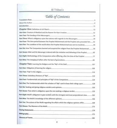 Al-I'Tibaa'A and The Principles of Fiqh Of The Righteous Predecessors-4